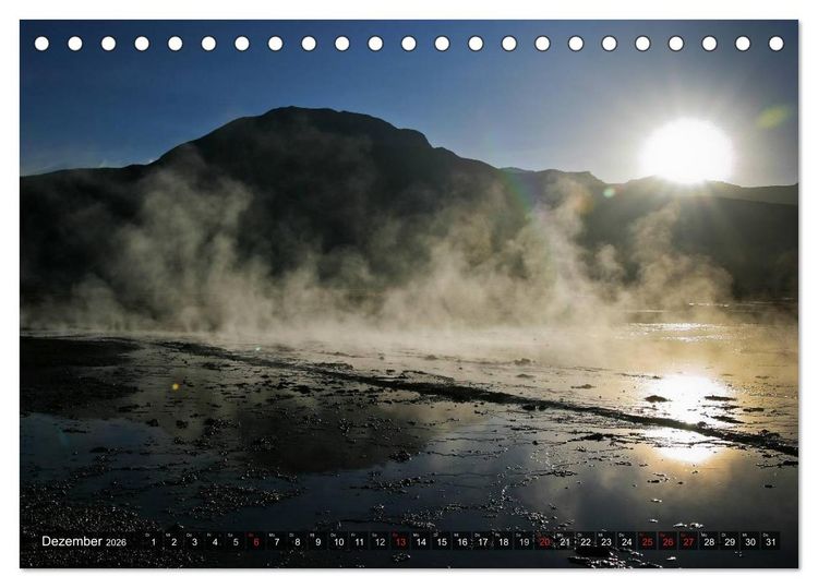 Produktbild: Atacama W&uuml;ste - Landschaften der Extreme (Tischkalender 2026 DIN A5 quer), CALVENDO Monatskalender