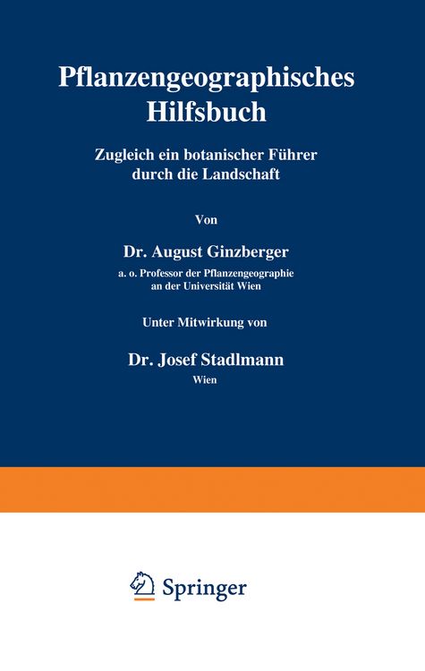 Produktbild: Pflanzengeographisches Hilfsbuch