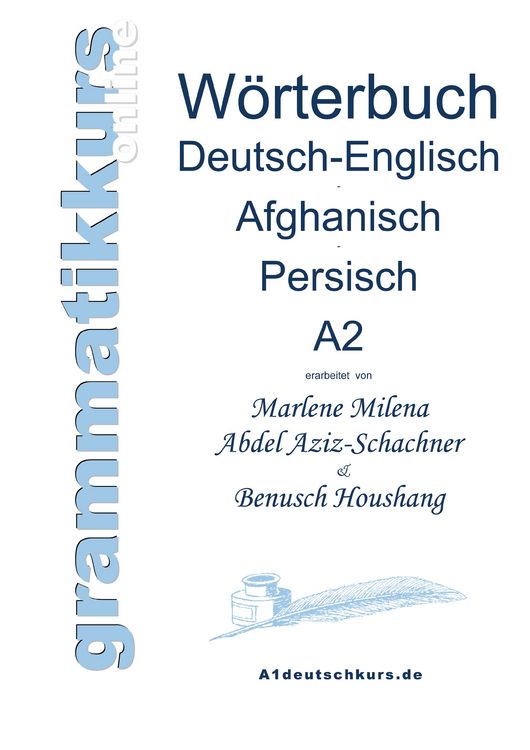 Produktbild: W&ouml;rterbuch Deutsch-Englisch-Afghanisch-Persisch Niveau A2