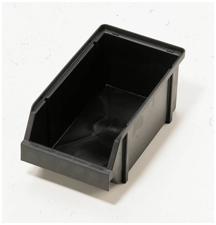 Produktbild: Raaco 109314 ESD Lagersichtbox 4-280 (B x H x T) 125 x 101 x 228mm Schwarz 1St.