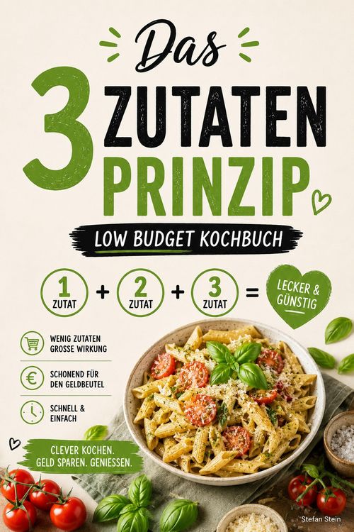 Produktbild: 3 Zutaten Prinzip-Kochbuch