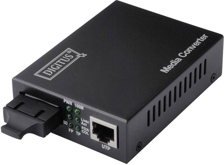 Produktbild: Digitus DN-82021-1 LAN, SC Duplex Netzwerk-Medienkonverter 100 MBit/s