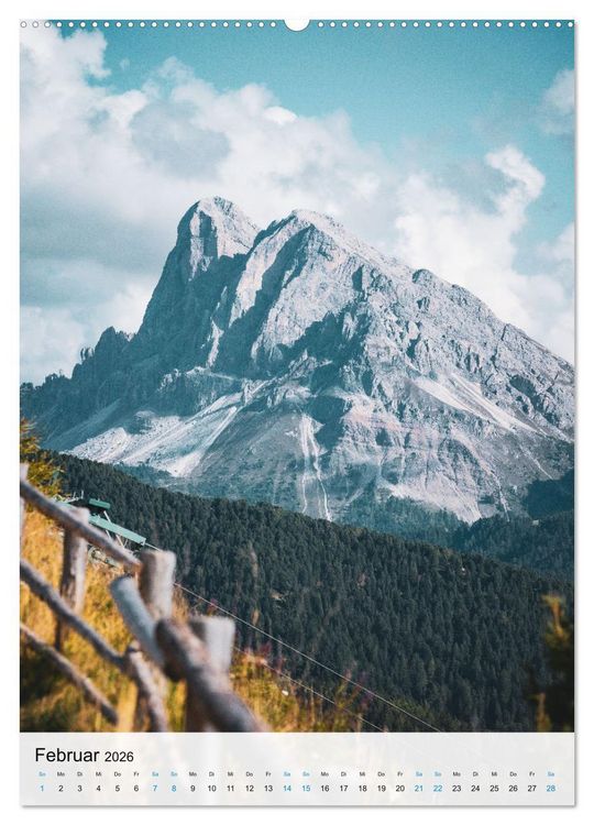 Produktbild: Wundersch&ouml;nes S&uuml;dtirol 2026 (hochwertiger Premium Wandkalender 2026 DIN A2 hoch), Kunstdruck in Hochglanz
