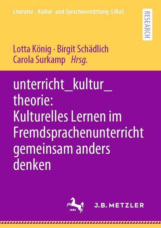 Produktbild: Unterricht_kultur_theorie: Kulturelles Lernen im Fremdsprachenunterricht gemeinsam anders denken