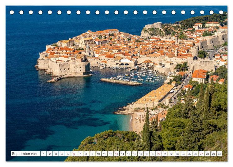 Produktbild: Kroatien von oben (Tischkalender 2026 DIN A5 quer), CALVENDO Monatskalender