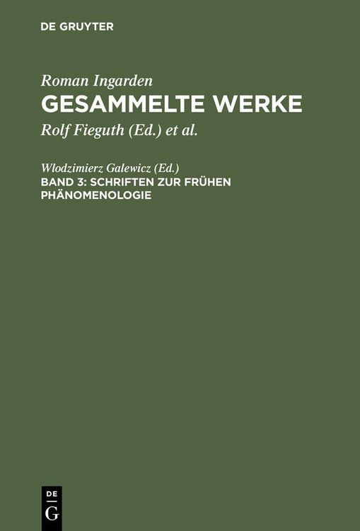 Produktbild: Schriften zur fr&uuml;hen Ph&auml;nomenologie