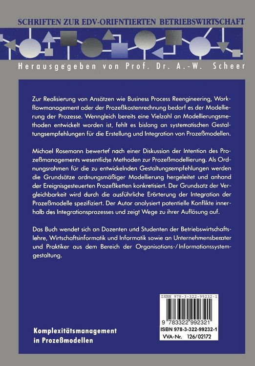 Produktbild: Komplexit&auml;tsmanagement in Proze&szlig;modellen