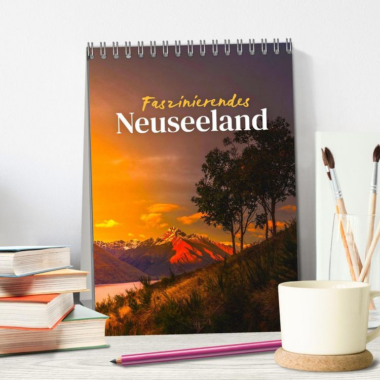 Produktbild: Faszinierendes Neuseeland (Tischkalender 2026 DIN A5 hoch), CALVENDO Monatskalender