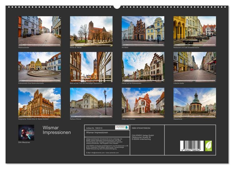 Produktbild: Wismar Impressionen (hochwertiger Premium Wandkalender 2026 DIN A2 quer), Kunstdruck in Hochglanz