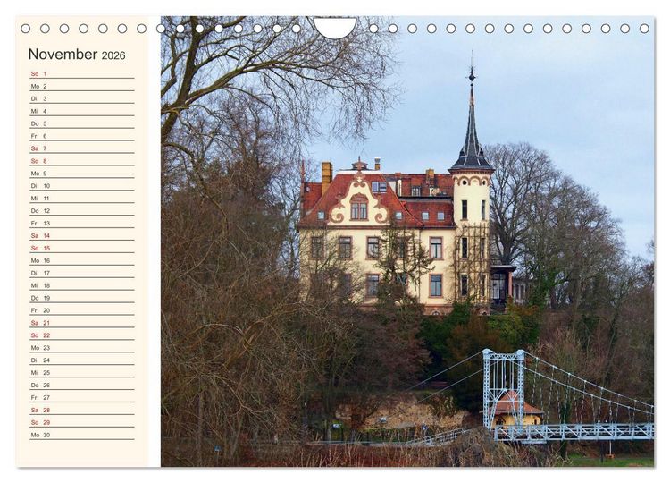 Produktbild: Vom Erzgebirge bis Neuseenland - Impressionen aus Sachsen (Wandkalender 2026 DIN A4 quer), CALVENDO Monatskalender
