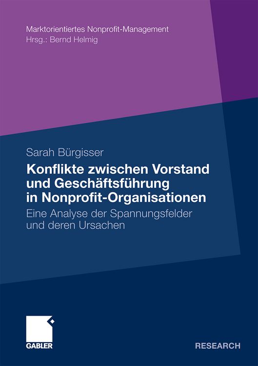 Produktbild: Konflikte zwischen Vorstand und Gesch&auml;ftsf&uuml;hrer in Nonprofit-Organisationen