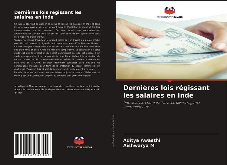 Produktbild: Derni&egrave;res lois r&eacute;gissant les salaires en Inde