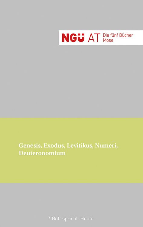 Produktbild: NG&Uuml; AT: Die f&uuml;nf B&uuml;cher Mose
