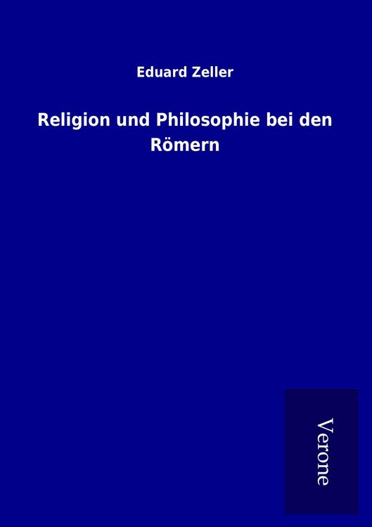 Produktbild: Religion und Philosophie bei den R&ouml;mern
