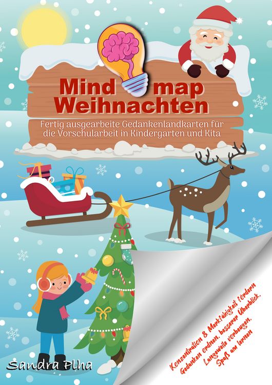 Produktbild: KitaFix-Mindmap Weihnachten (Fertig ausgearbeitete Gedankenlandkarten f&uuml;r die Vorschularbeit in Kindergarten und Kita)
