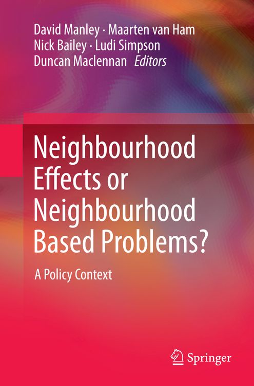Produktbild: Neighbourhood Effects or Neighbourhood Based Problems?