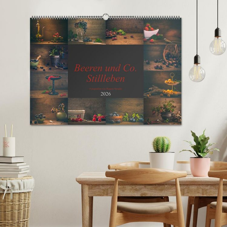Produktbild: Beeren und Co. Stillleben (Wandkalender 2026 DIN A2 quer), CALVENDO Monatskalender