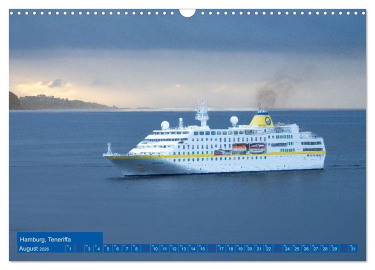 Produktbild: Kreuzfahrtschiffe unterwegs (Wandkalender 2026 DIN A3 quer), CALVENDO Monatskalender
