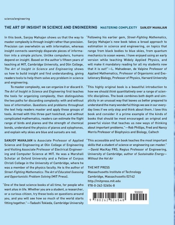 Produktbild: The Art of Insight in Science and Engineering