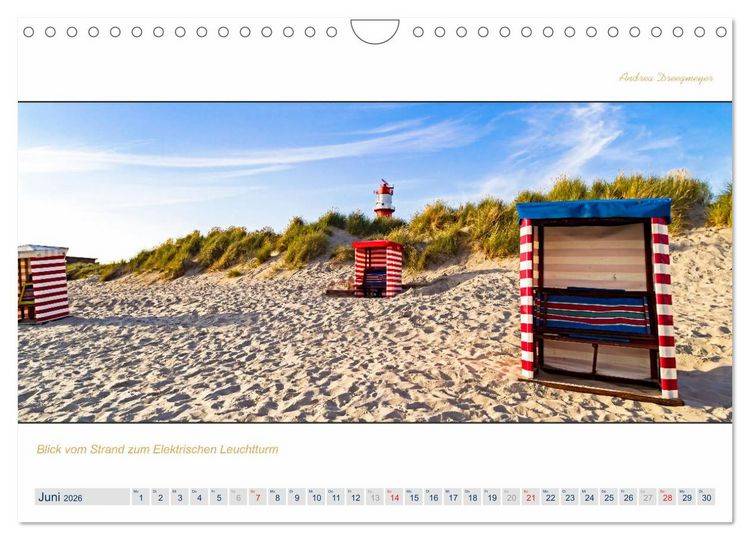 Produktbild: PANORAMA - Ostfriesische Inseln (Wandkalender 2026 DIN A4 quer), CALVENDO Monatskalender
