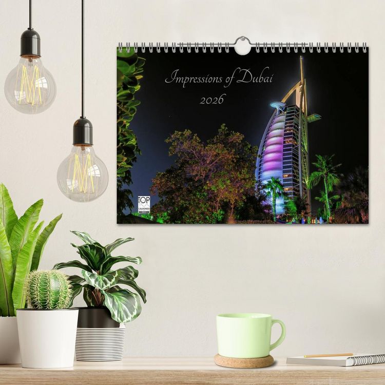 Produktbild: Impressions of Dubai 2026 (Wandkalender 2026 DIN A4 quer), CALVENDO Monatskalender