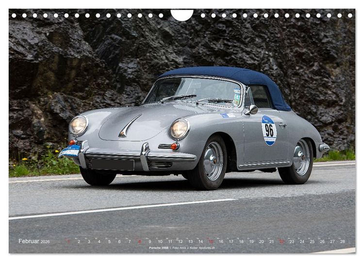 Produktbild: Classic Cars auf Passstrassen 2026 (Wandkalender 2026 DIN A4 quer), CALVENDO Monatskalender