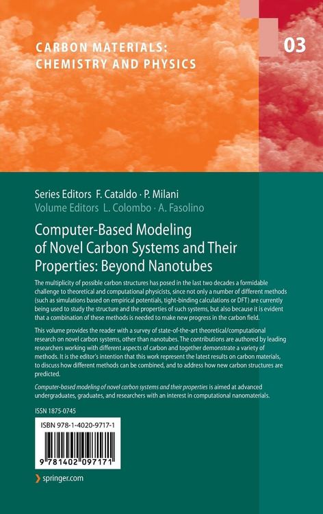 Produktbild: Computer-Based Modeling of Novel Carbon Systems and Their Properties