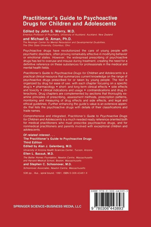 Produktbild: Practitioner&rsquo;s Guide to Psychoactive Drugs for Children and Adolescents