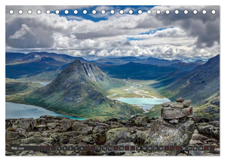 Produktbild: Norwegen, Oppland (Tischkalender 2026 DIN A5 quer), CALVENDO Monatskalender