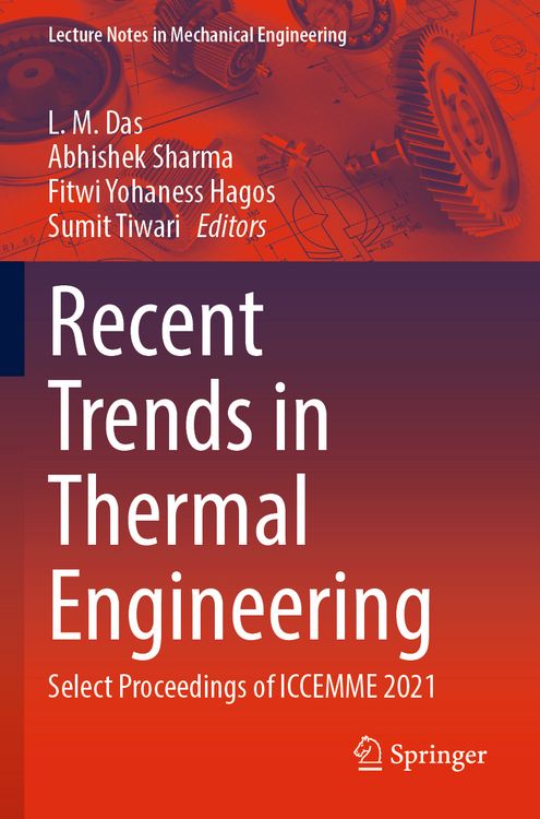 Produktbild: Recent Trends in Thermal Engineering