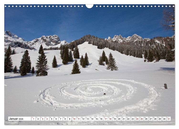 Produktbild: Kraftpl&auml;tze in den Bergen (Wandkalender 2026 DIN A3 quer), CALVENDO Monatskalender