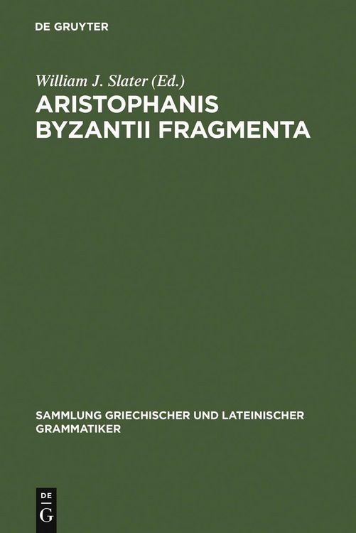 Produktbild: Aristophanis Byzantii Fragmenta