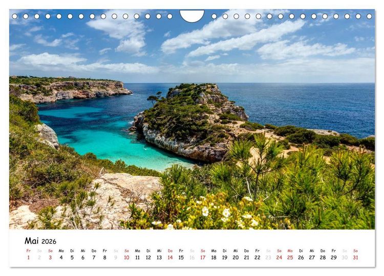 Produktbild: Wildes und romantisches Mallorca (Wandkalender 2026 DIN A4 quer), CALVENDO Monatskalender