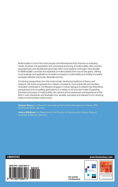 Produktbild: New Studies in Multimodality