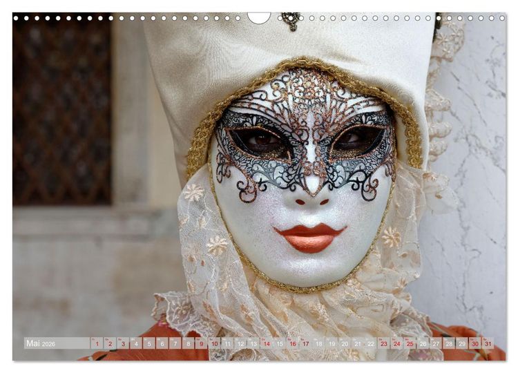 Produktbild: neunziggrad I photoart: venezia carnevale (Wandkalender 2026 DIN A3 quer), CALVENDO Monatskalender