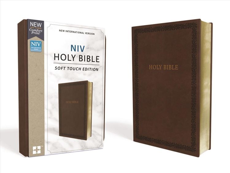 Produktbild: NIV, Holy Bible, Soft Touch Edition, Imitation Leather, Brown, Comfort Print