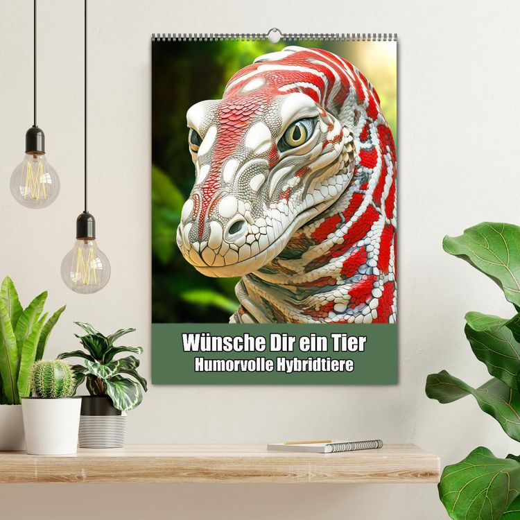 Produktbild: W&uuml;nsche Dir ein Tier &ndash; Humorvolle Hybridtiere (Wandkalender 2026 DIN A2 hoch), CALVENDO Monatskalender