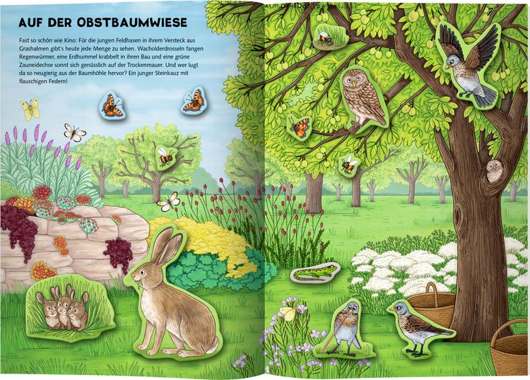 Produktbild: Natur-Stickerwelt: Tiere in Wald und Wiese
