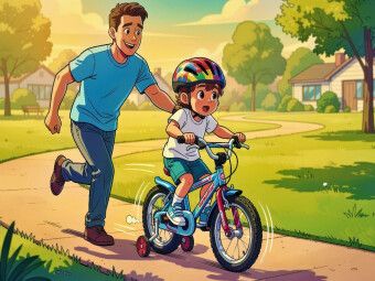 Produktbild: CALVENDO Puzzle Ein Motiv aus dem Kalender Mein erstes Fahrrad - Comic | 1000 Teile Lege-Gr&ouml;&szlig;e 64x48cm Foto-Puzzle f&uuml;r gl&uuml;ckliche Stunden