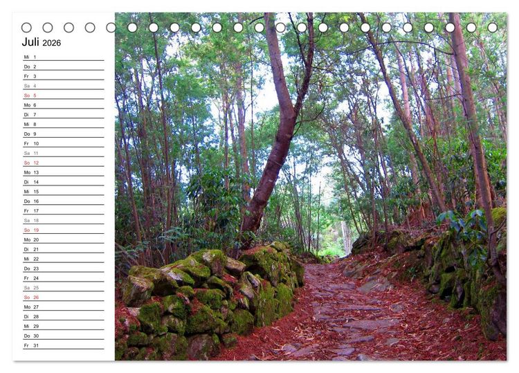 Produktbild: Jakobsweg - Camino Portugues (Tischkalender 2026 DIN A5 quer), CALVENDO Monatskalender