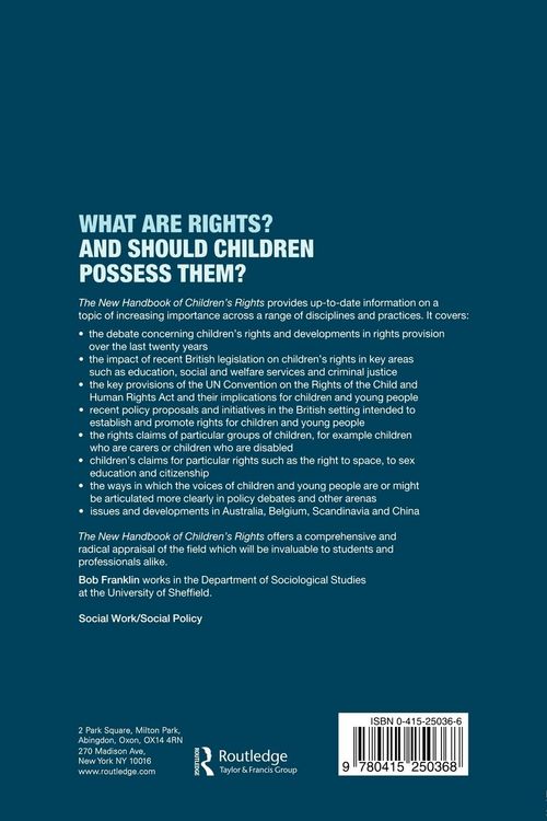 Produktbild: The New Handbook of Children's Rights