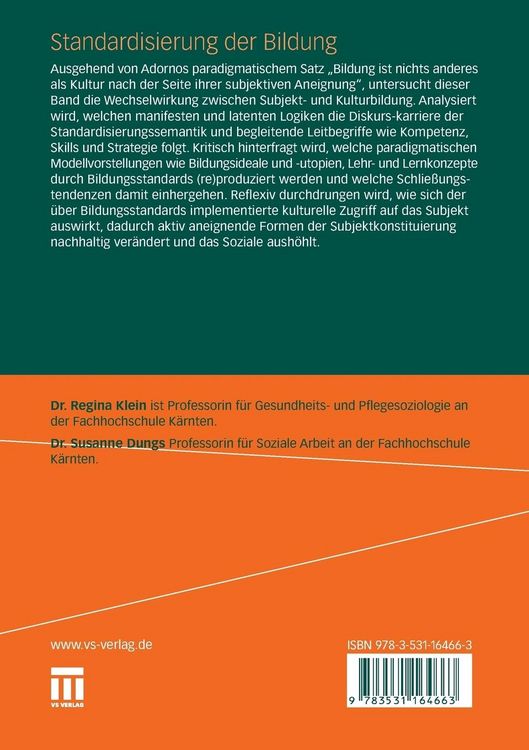 Standardisierung der Bildung" online kaufen