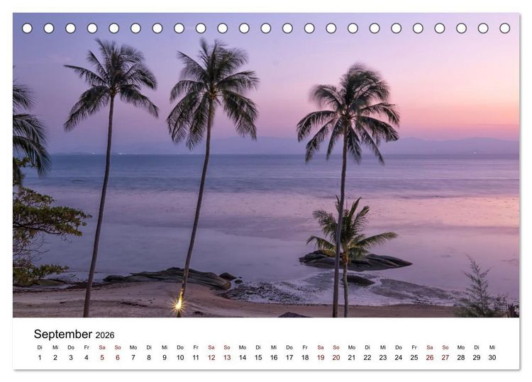 Produktbild: Die sch&ouml;nsten Inseln Thailands (Tischkalender 2026 DIN A5 quer), CALVENDO Monatskalender
