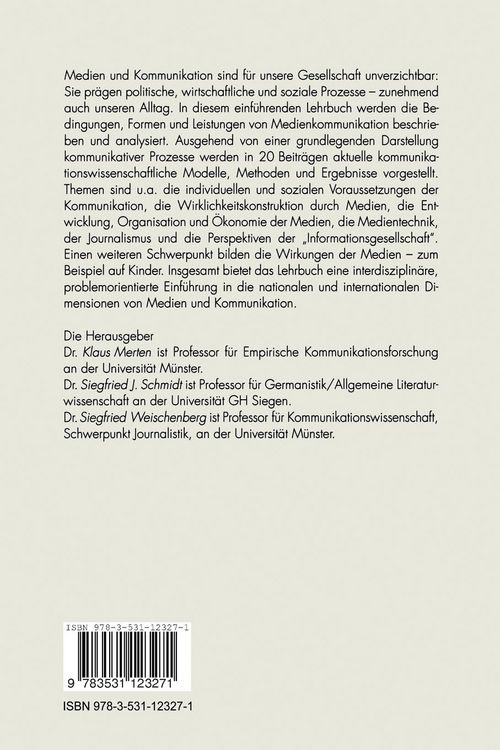Produktbild: Die Wirklichkeit der Medien
