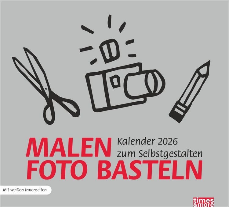 Produktbild: Times&more Bastelkalender silber 2026