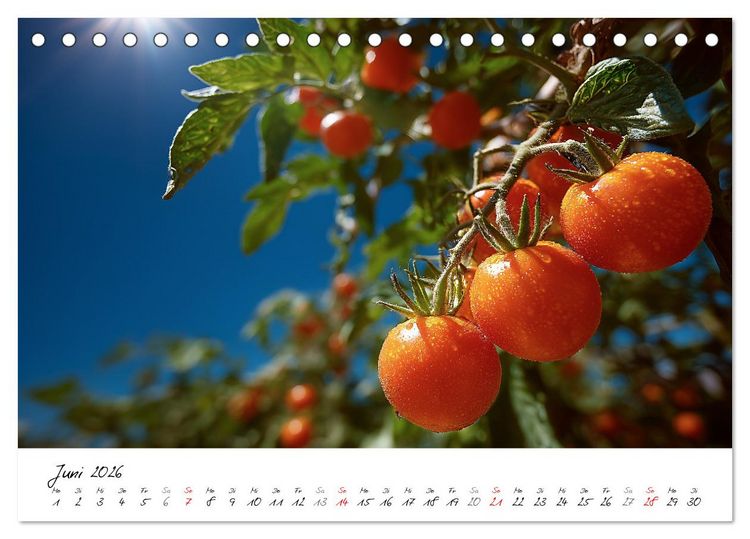 Produktbild: Gem&uuml;segarten - Gem&uuml;se aus dem eigenen Garten (Tischkalender 2026 DIN A5 quer), CALVENDO Monatskalender