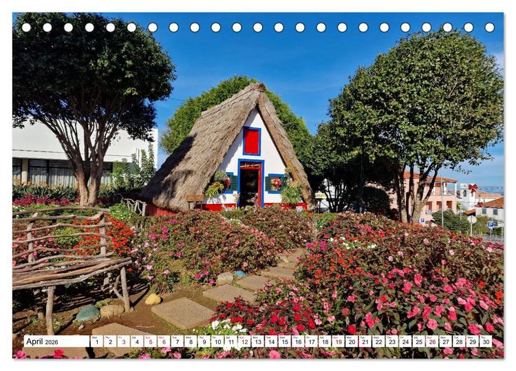 Produktbild: Madeira island of eternal spring (Desk Calendar 2026 DIN A5 landscape), CALVENDO 12 Month DeskCalendar