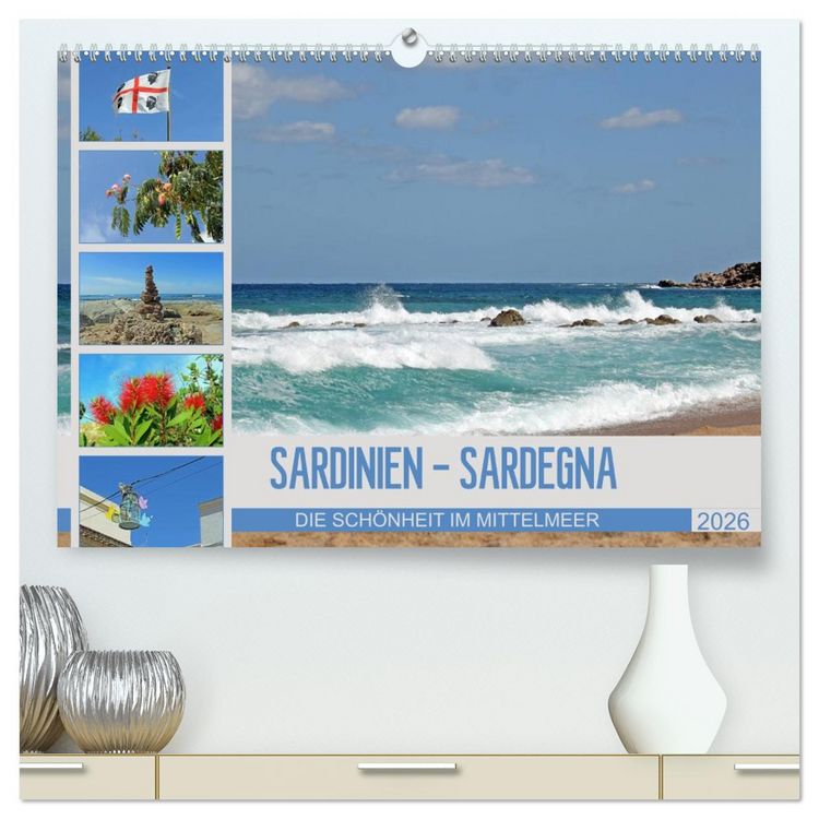 Produktbild: SARDINIEN - SARDEGNA (hochwertiger Premium Wandkalender 2026 DIN A2 quer), Kunstdruck in Hochglanz