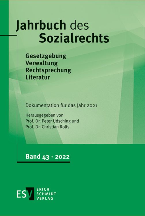Produktbild: Jahrbuch des Sozialrechts (der Gegenwart). Gesetzgebung - Verwaltung... / Jahrbuch des Sozialrechts - - Dokumentation f&uuml;r das Jahr 2021