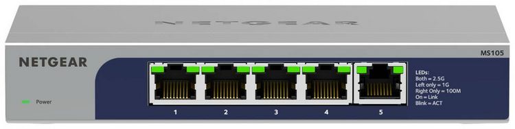 Produktbild: NETGEAR MS105-100EUS MS105 Netzwerk Switch RJ45 5 Port 2.5 GBit/s